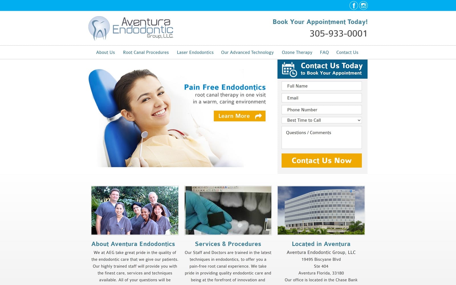 The screenshot of goldfaden greg dds rootcanaldoc. Com website