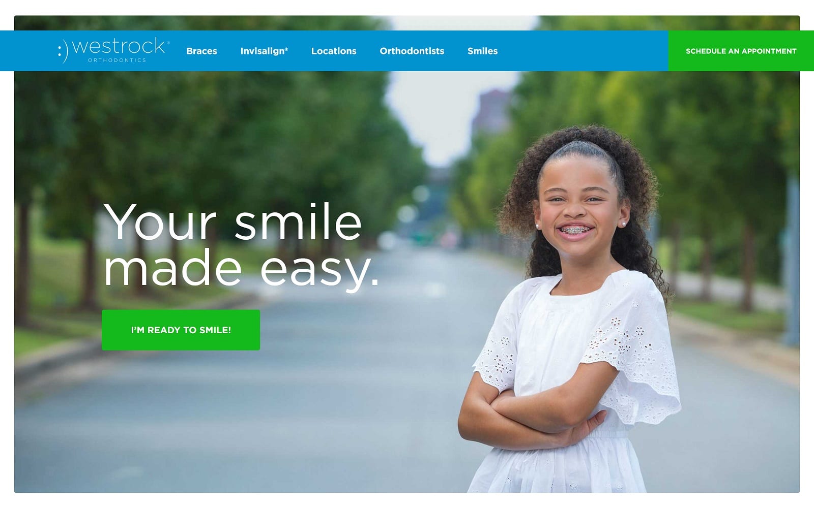 The Screenshot of Westrock Orthodontics westrockortho.com Website