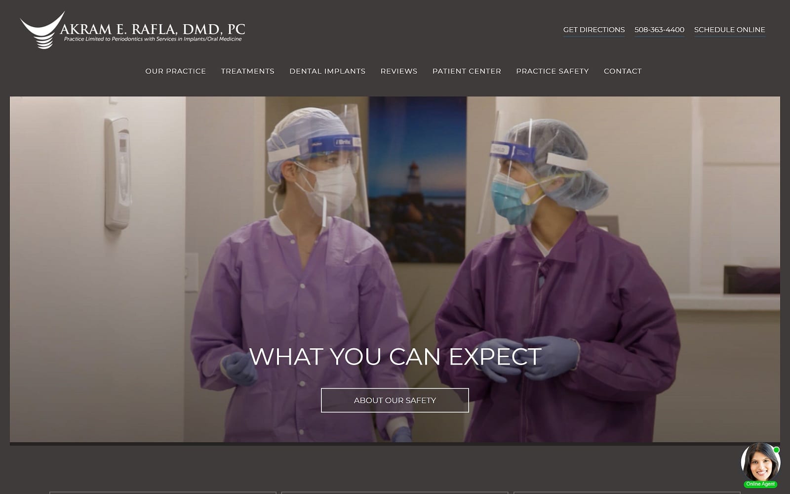 The Screenshot of Dr. Akram Rafla akramrafladmd.com Website