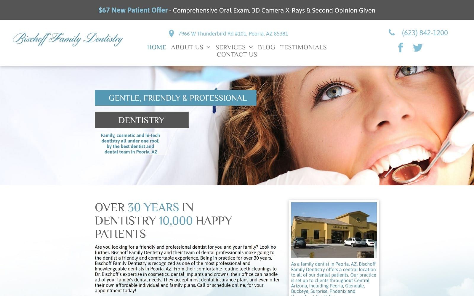 The Screenshot of Bischoff Family Dentistry bischofffamilydentistry.com Website