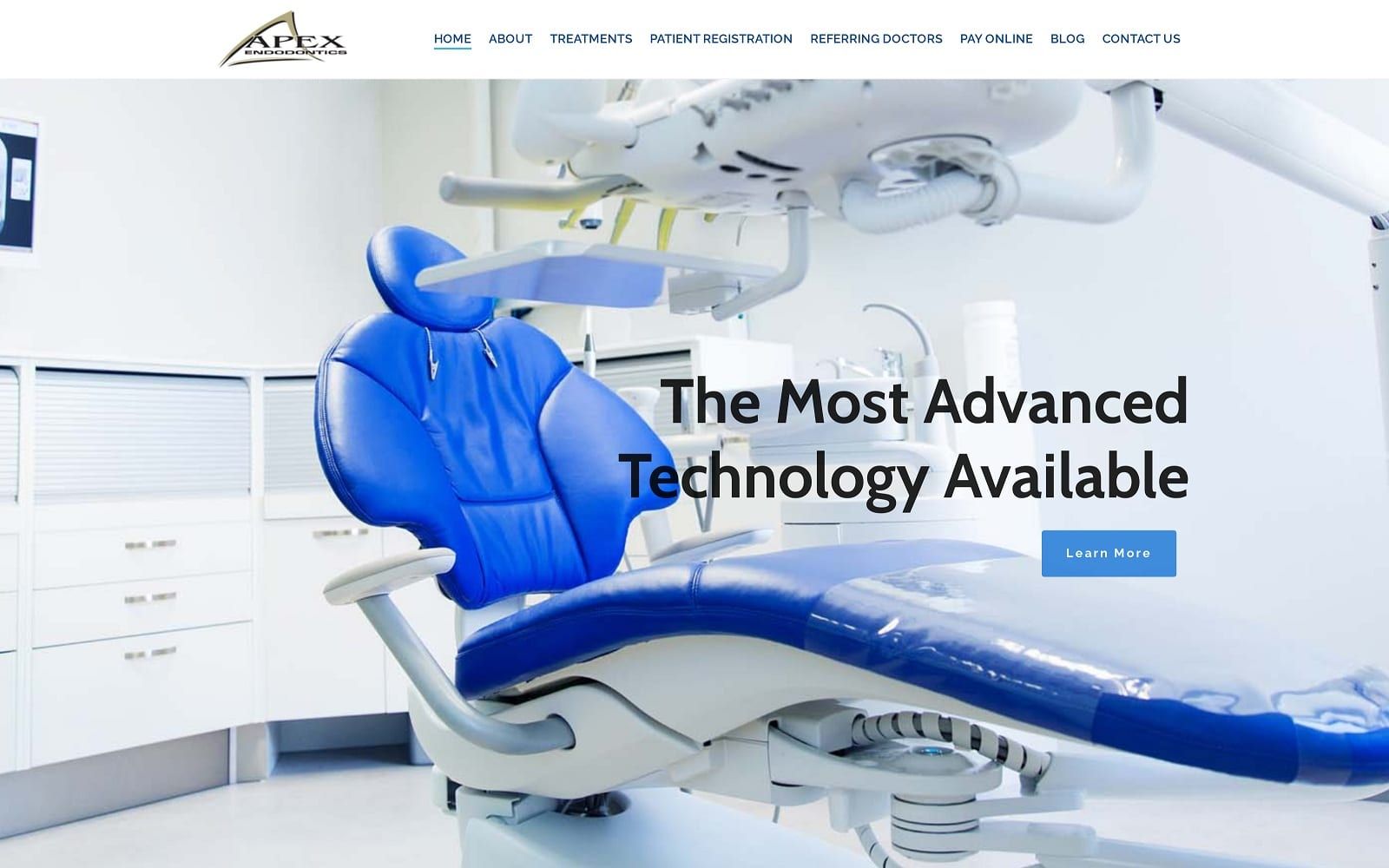 The Screenshot of APEX Endodontics apexendopa.com Website