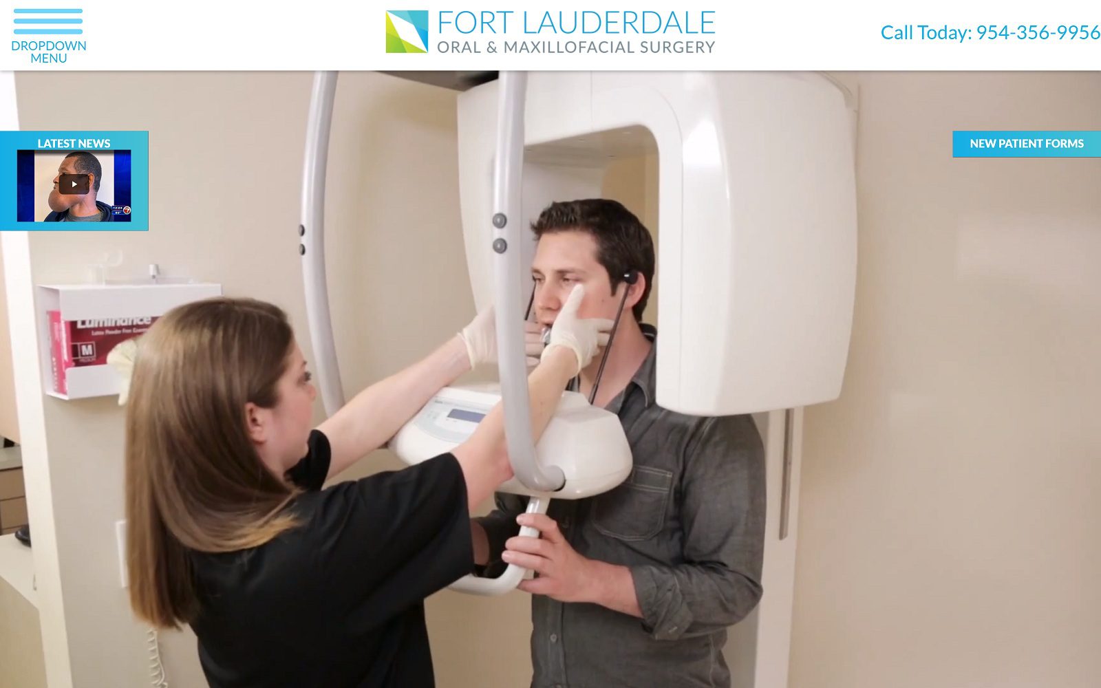 The Screenshot of Fort Lauderdale Oral & Maxillofacial Surgery fortlauderdaleoms.com Dr. Roland A. Hernandez Website