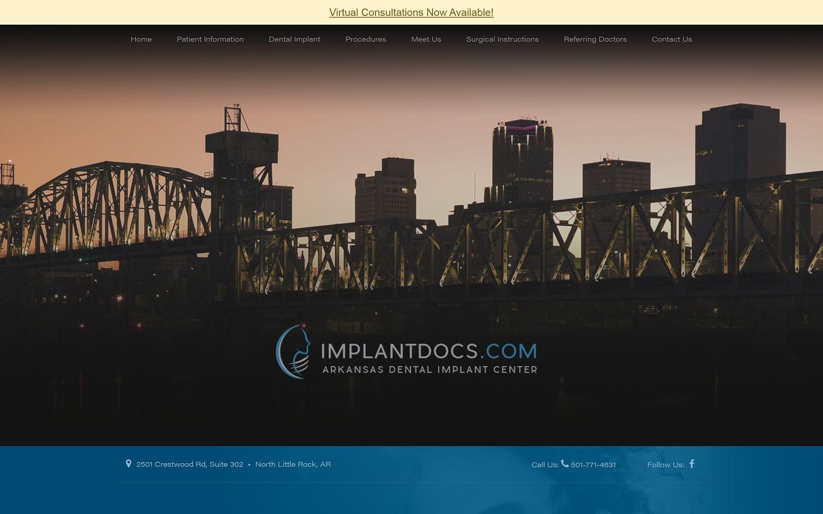 The Screenshot of Implantocs.com : Steven F. Molpus DDS implantdocs.com Website