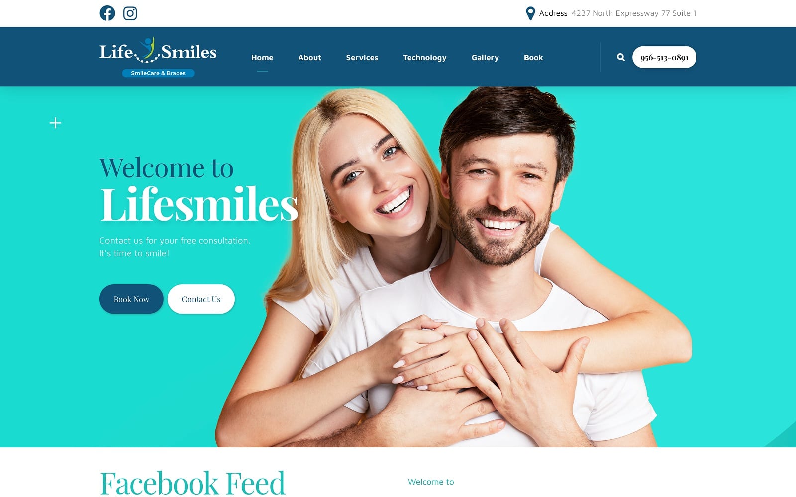 The screenshot of life smiles lifesmilesbraces. Com website