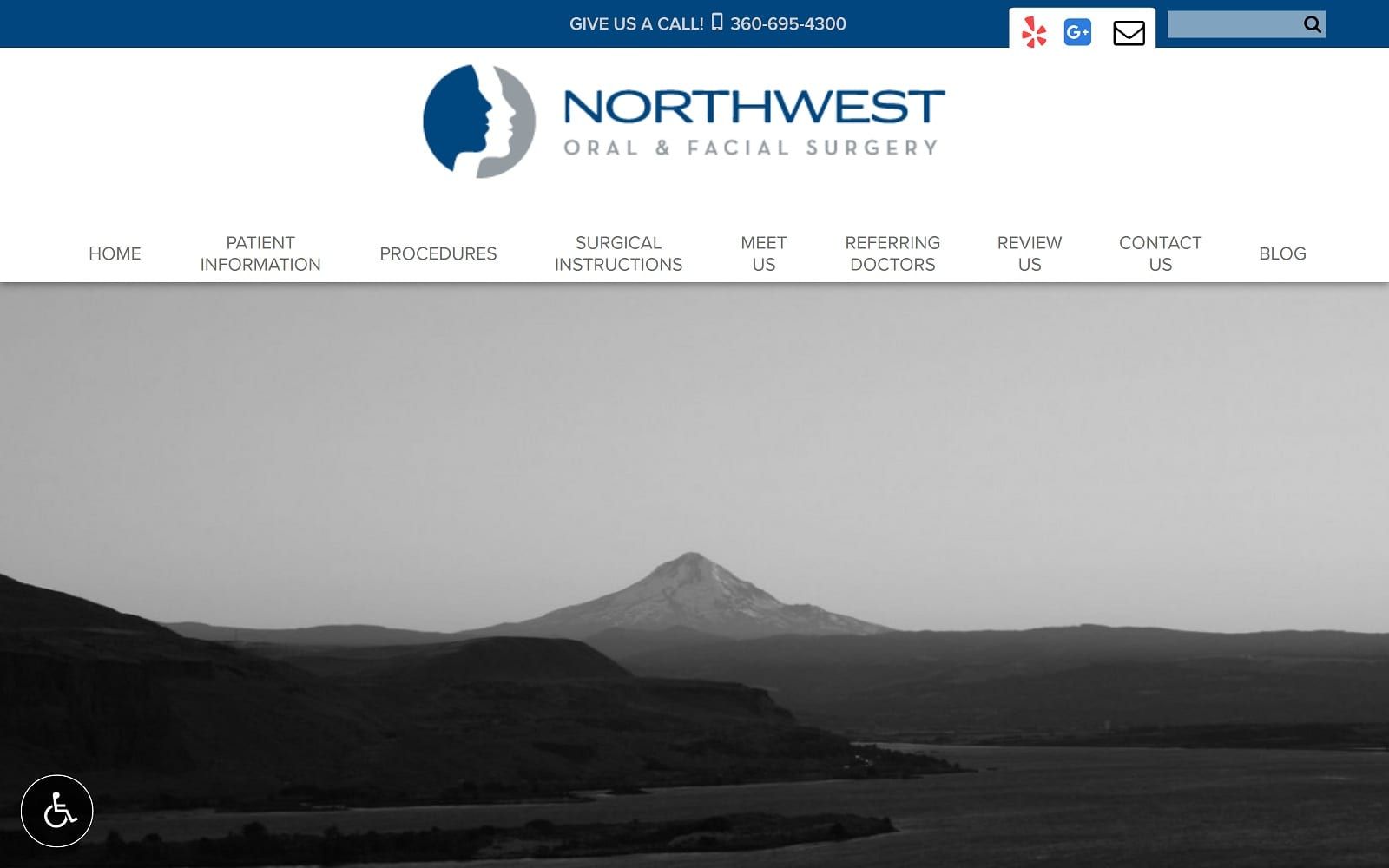 The Screenshot of Northwest Oral & Facial Surgery: David S. Verschueren, DMD northwestoms.com Website