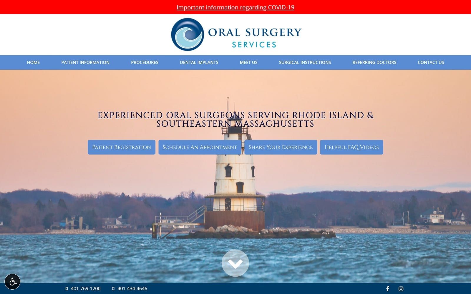 The Screenshot of Oral Surgery Services Inc rioralsurgery.com Website
