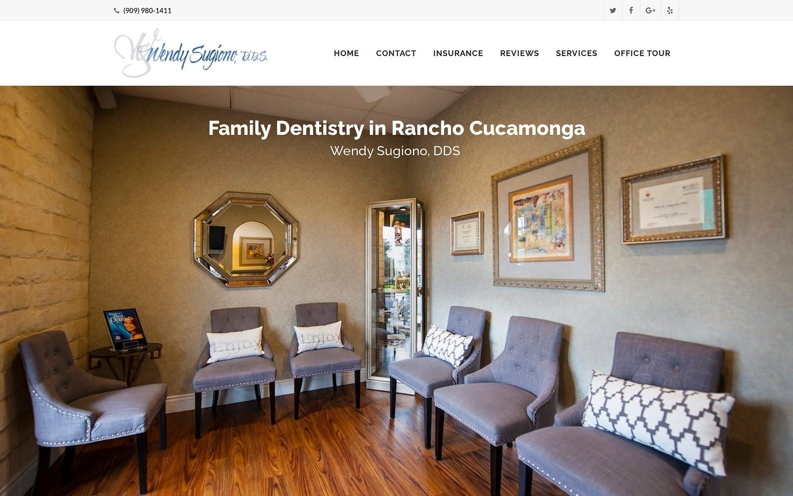 The Screenshot of Wendy Sugiono, DDS, MAGD smilesbysugiono.com Website