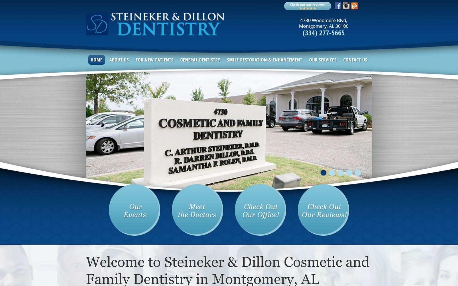 The Screenshot of Steineker and Dillon Dentistry steinekeranddillon.com Website