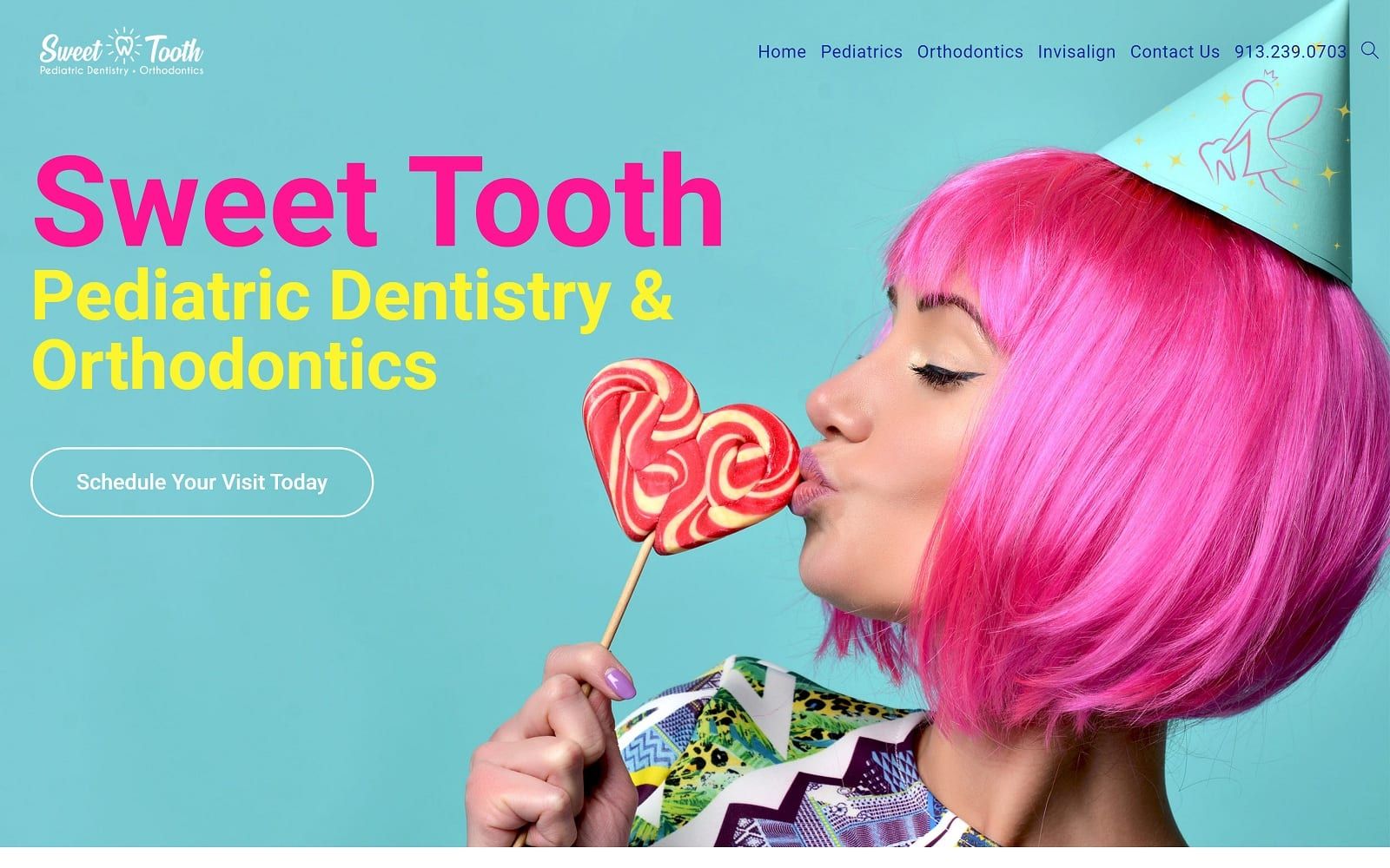 The Screenshot of Sweet Tooth Pediatric Dentistry & Orthodontics sweettoothpdo.com Website