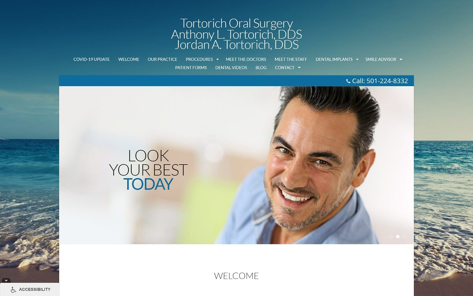 The Screenshot of Tortorich Anthony L DDS PA tortorichoralsurgery.com Website