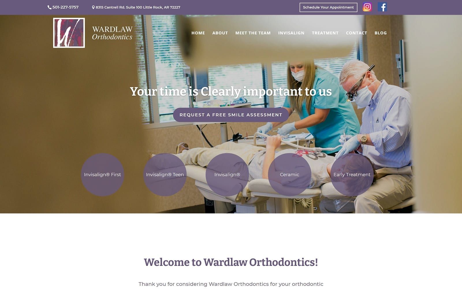 The Screenshot of Wardlaw Orthodontics - David Wardlaw DDS, MS wardlawortho.com Website