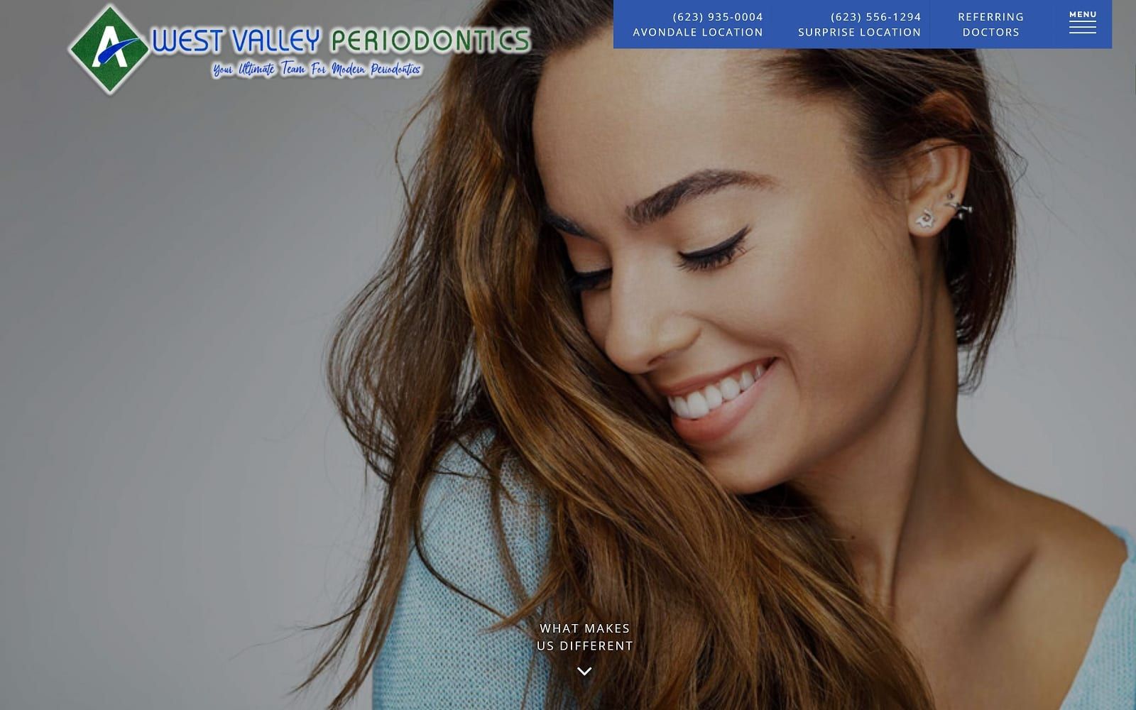 The Screenshot of West Valley Periodontics: Bohra Aziz DDS westvalleyperio.com Website