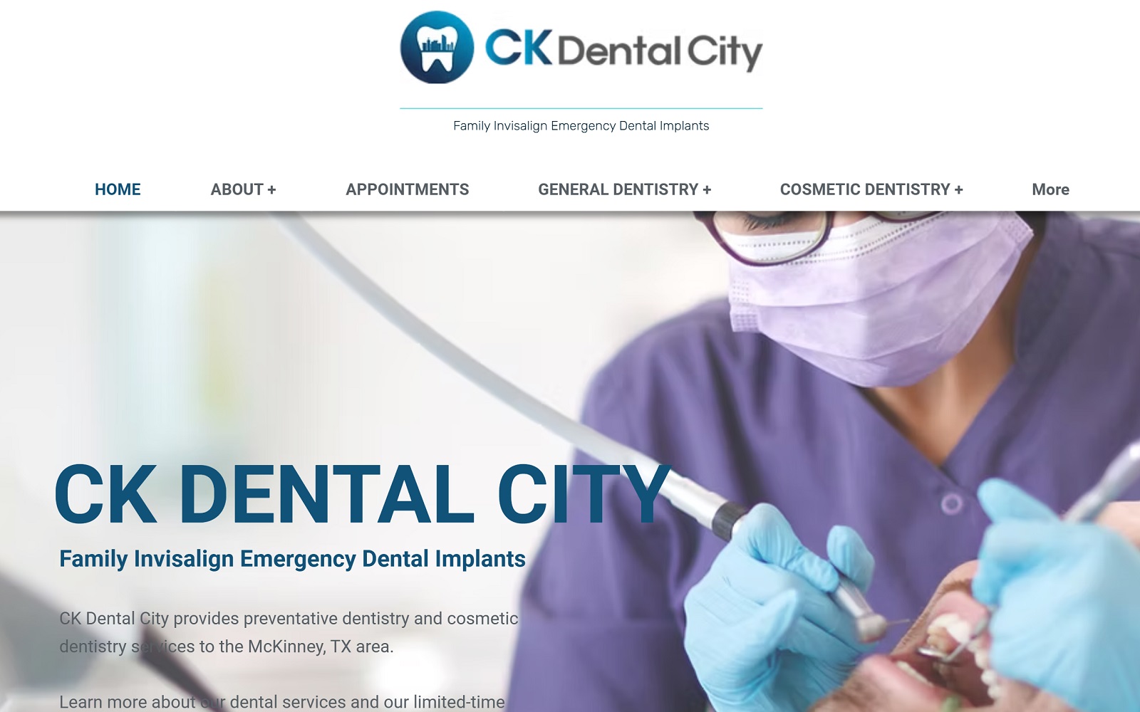 Ckdentalcity. Com screenshot