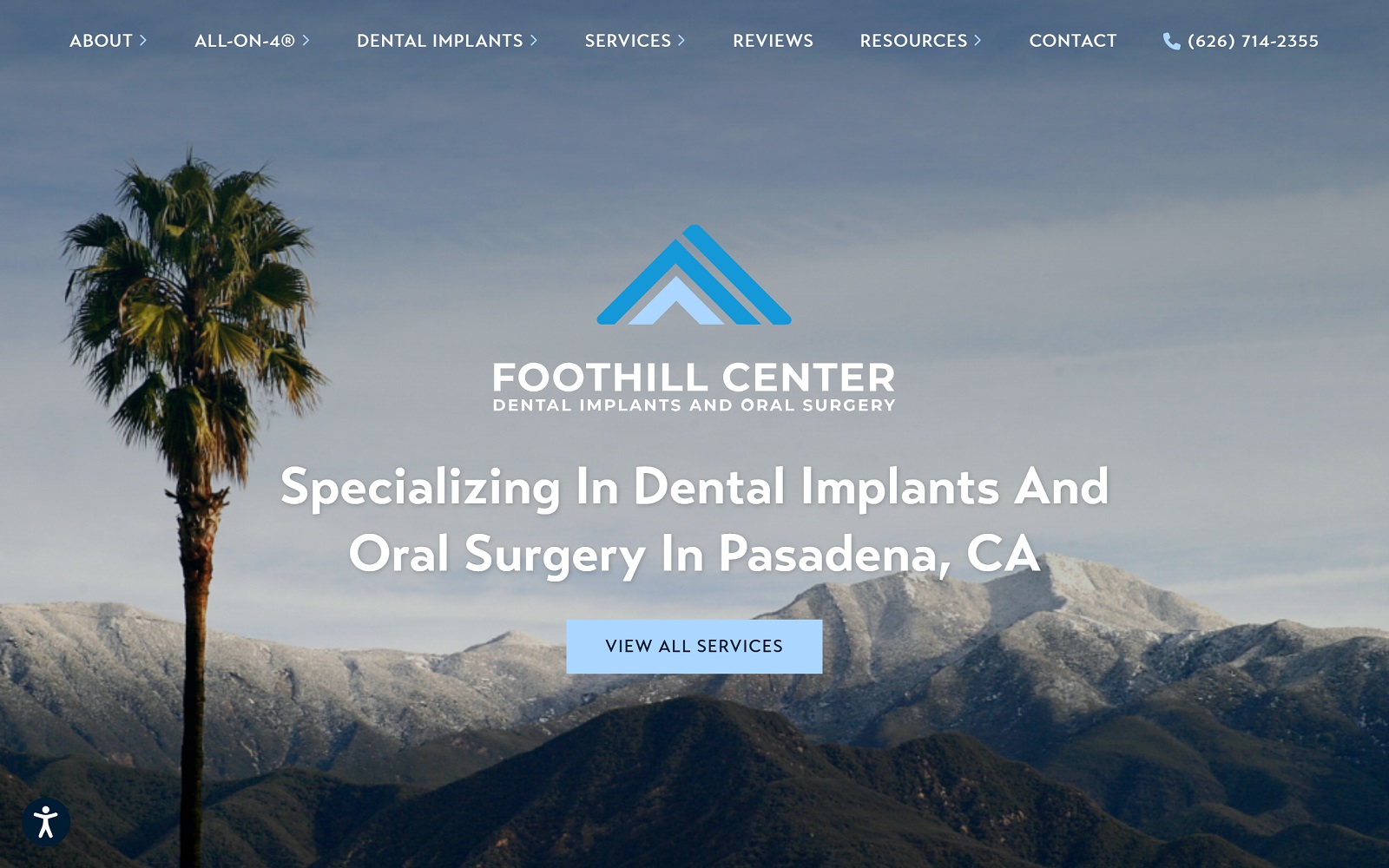 Foothilldentalimplants. Com screenshot