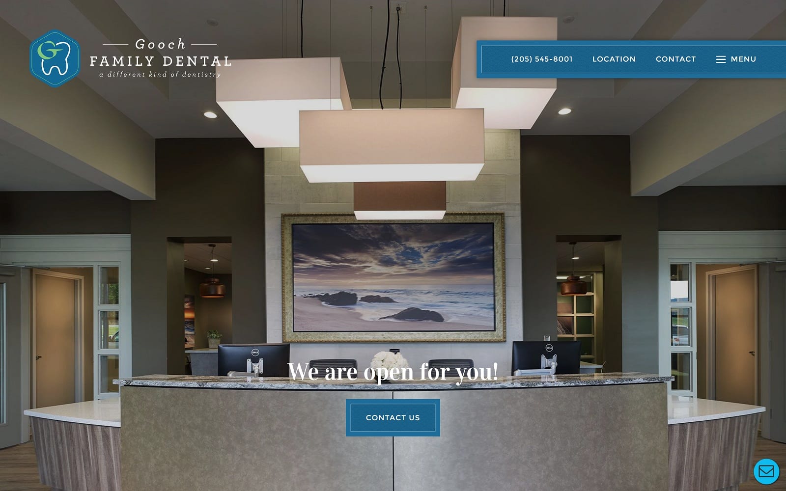 The screenshot of gooch family dental goochdental. Com dr. Michael maniscalco website