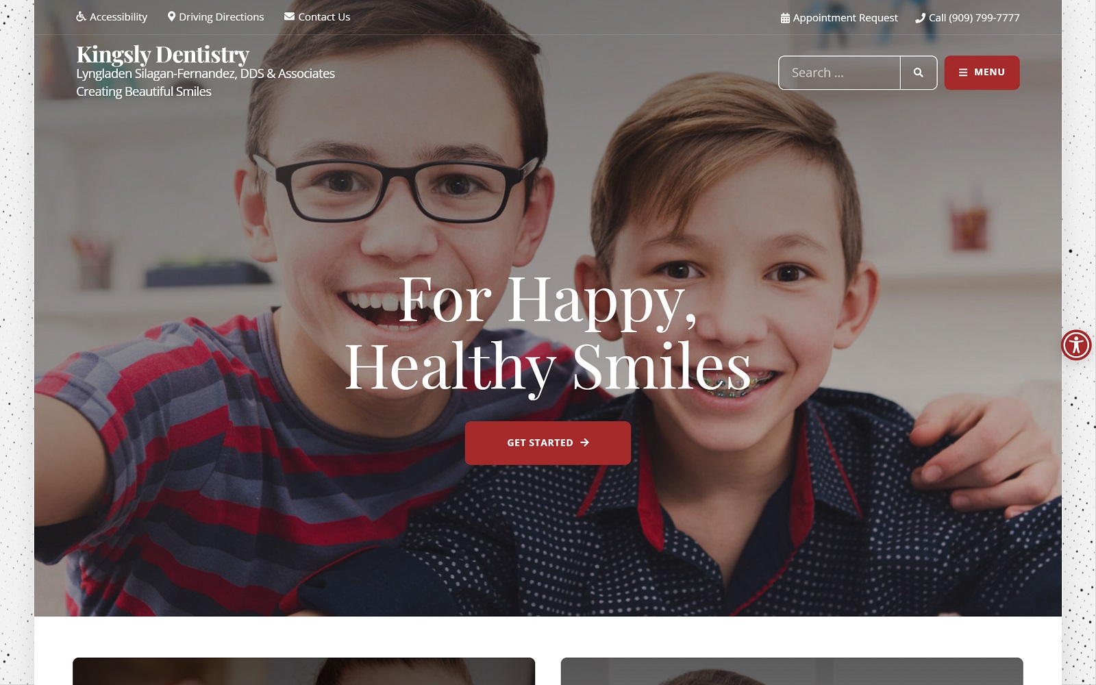 Kingslydentistry. Com screenshot