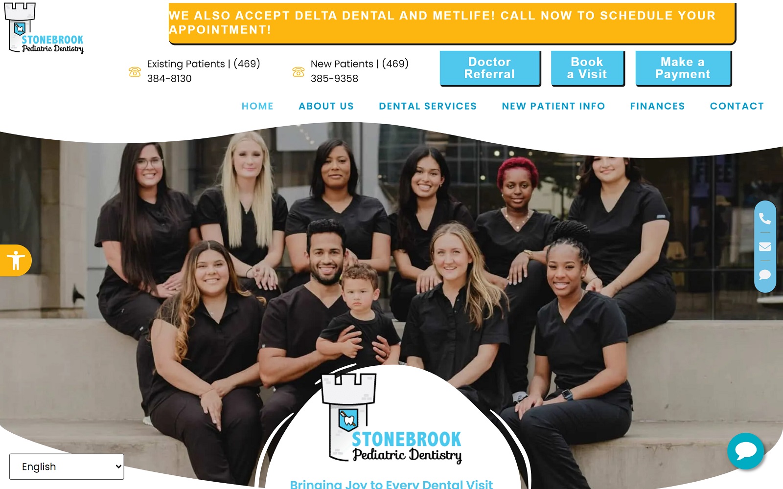 Stonebrookpediatricdentistry. Com screenshot