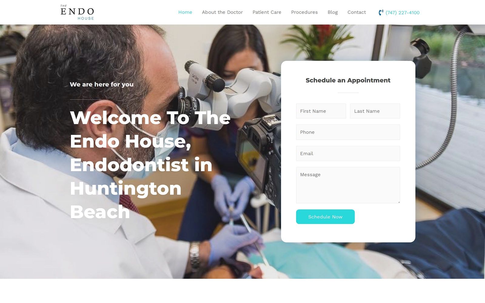 The Screenshot of The Endo House theendohouse.com Dr. Shoreibah Website