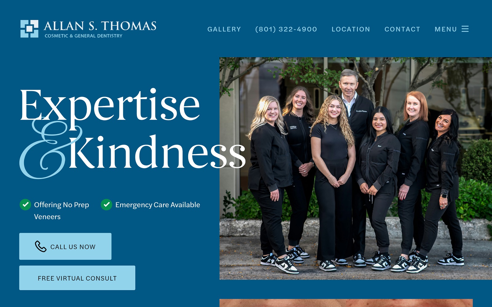 Thomasdental. Com screenshot