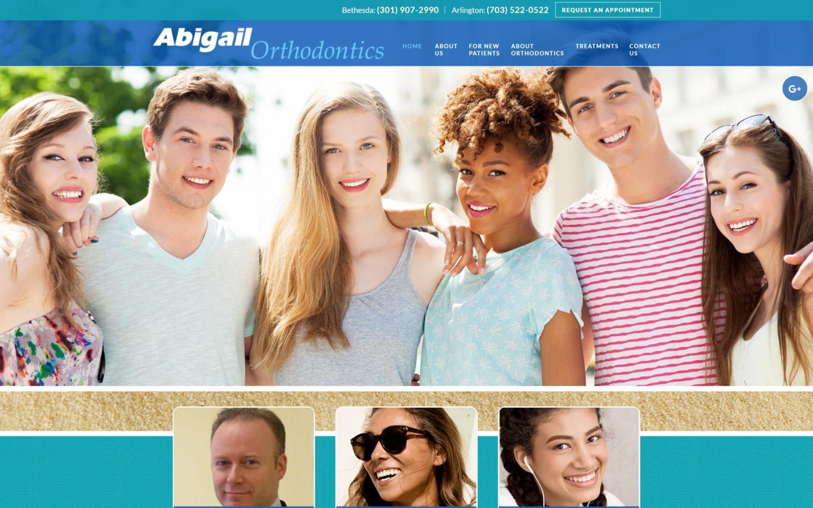 The Screenshot of Abigail Orthodontics abigailorthodontics.com Dr. Curtis Abigail Website