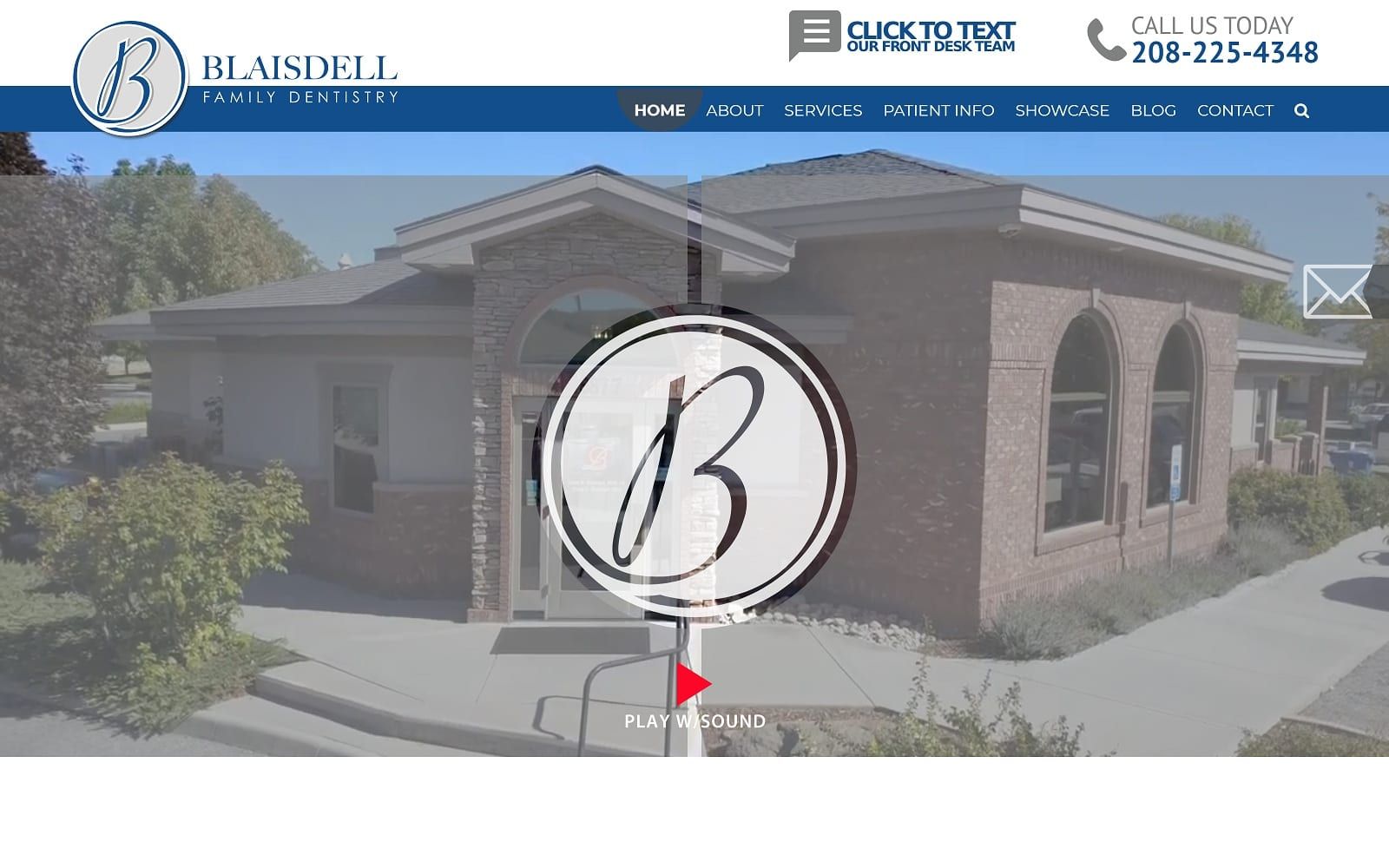 The Screenshot of Blaisdell Family Dentistry blaisdellfamilydentistry.com Website