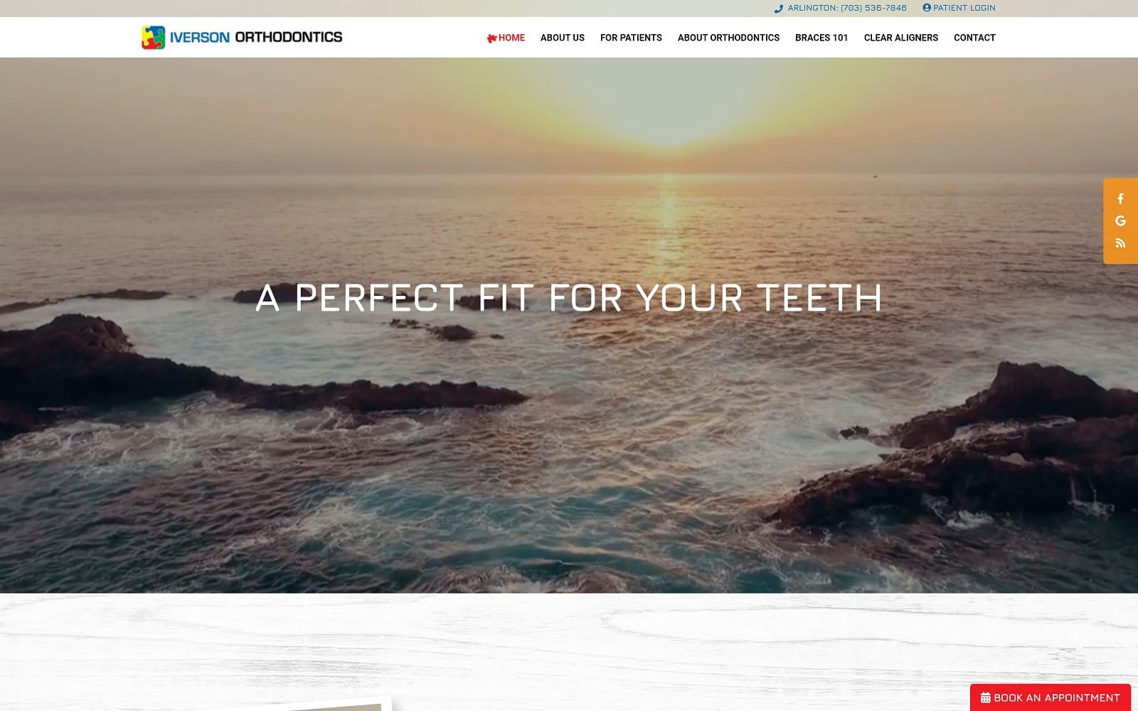 The Screenshot of Iverson Orthodontics iversonortho.com Dr. Darin Iverson Website