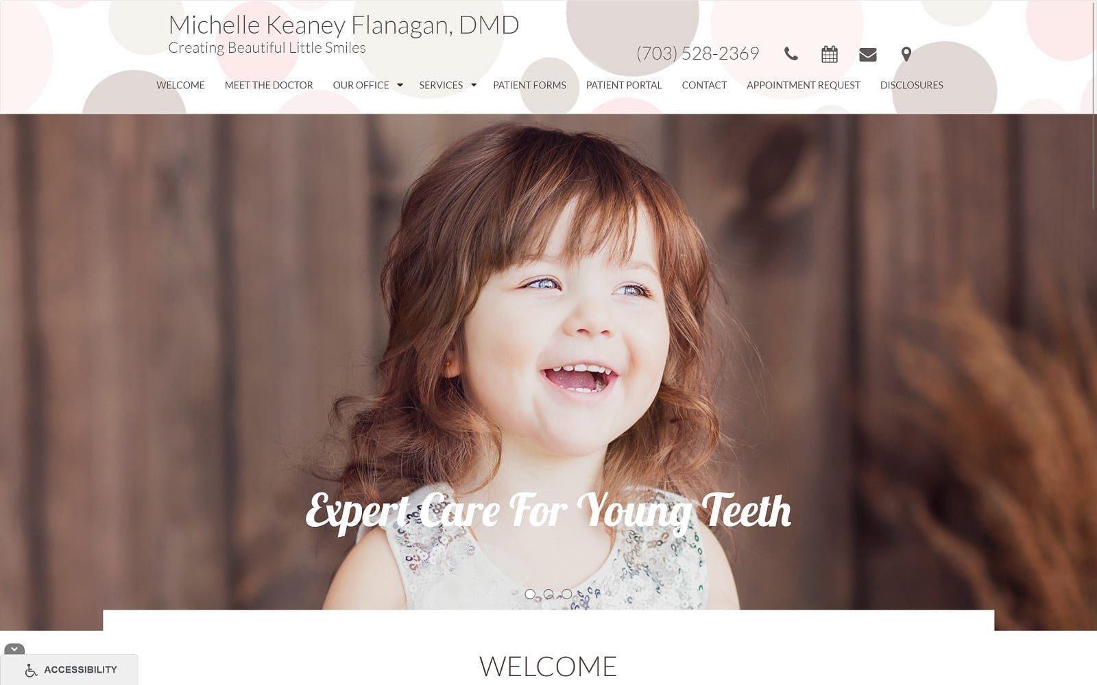 The Screenshot of Michelle Keaney Flanagan, DMD keaneydmd.com Website