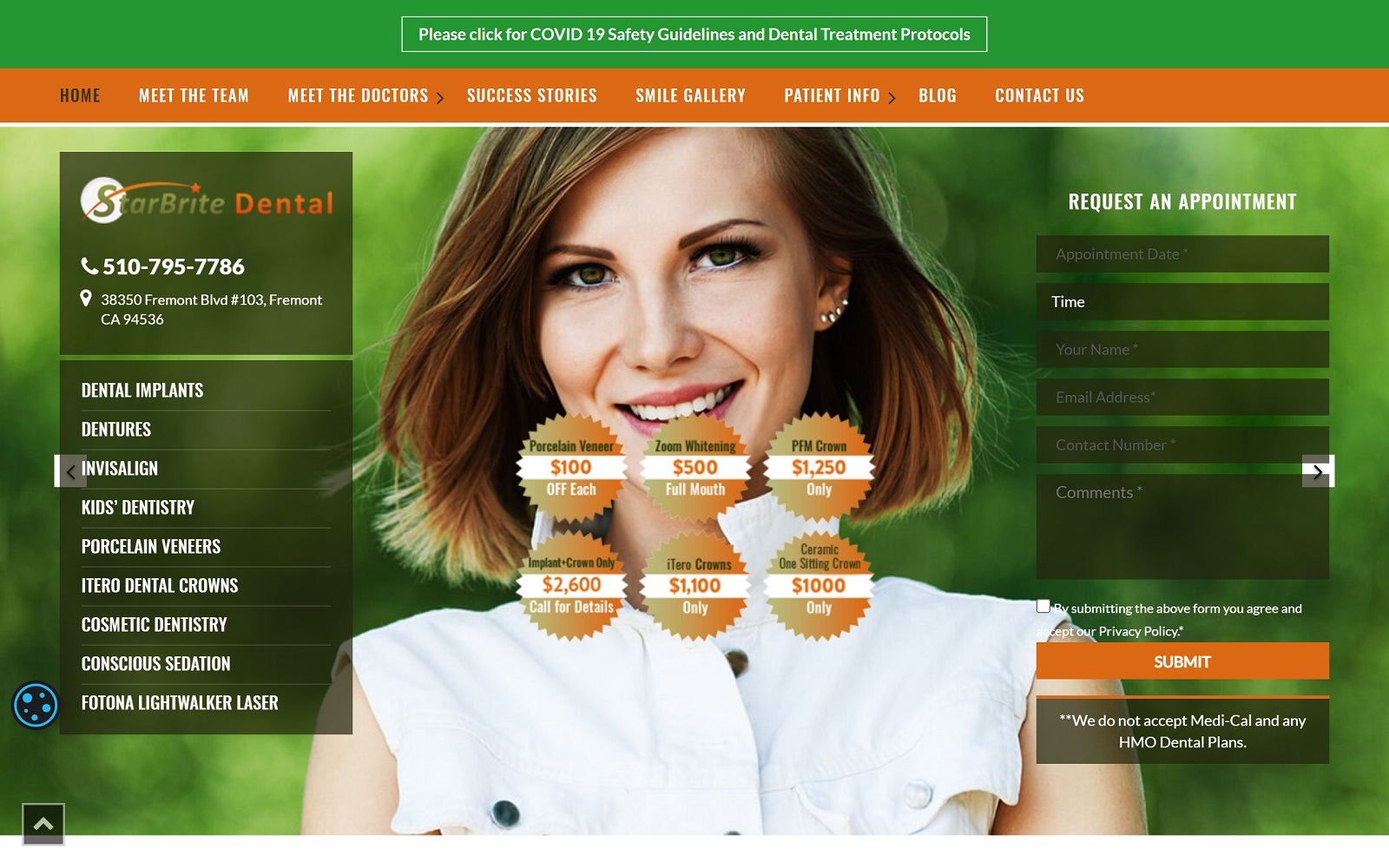 Starbritedental. Com screenshot