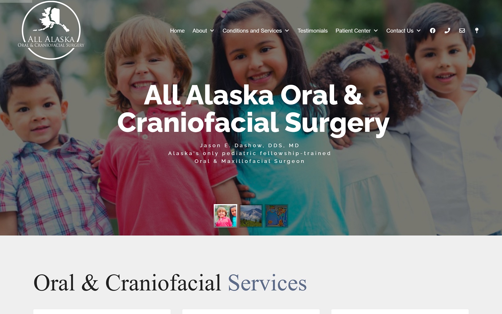 Allalaskaoralcraniofacialsurgery. Com screenshot