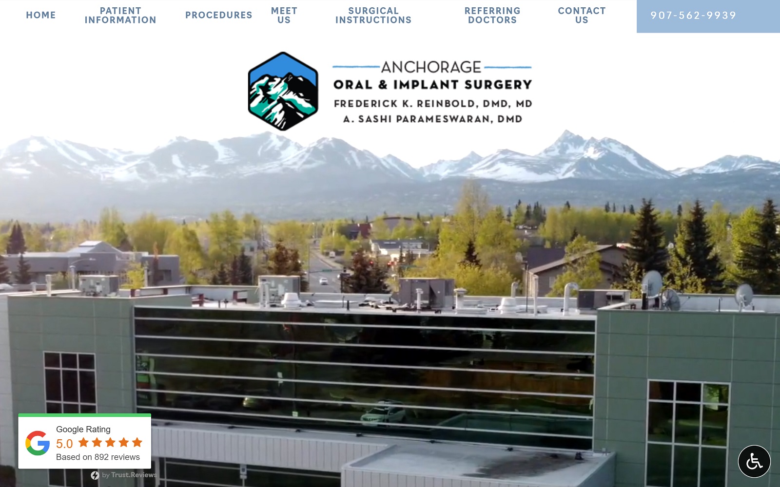 Anchorageoralsurgery. Com screenshot