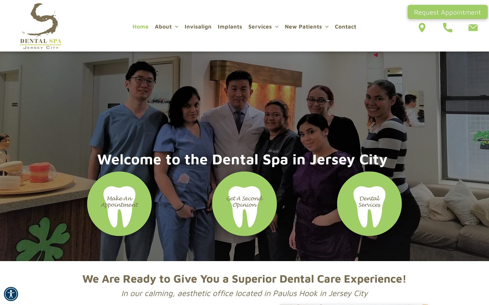 The Screenshot of Jersey City Dental Spa Dr. Daniel Suh Website