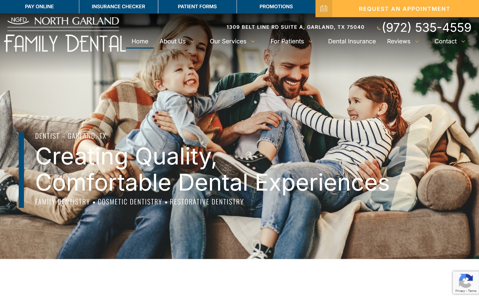 Dentistindallastx. Com screenshot