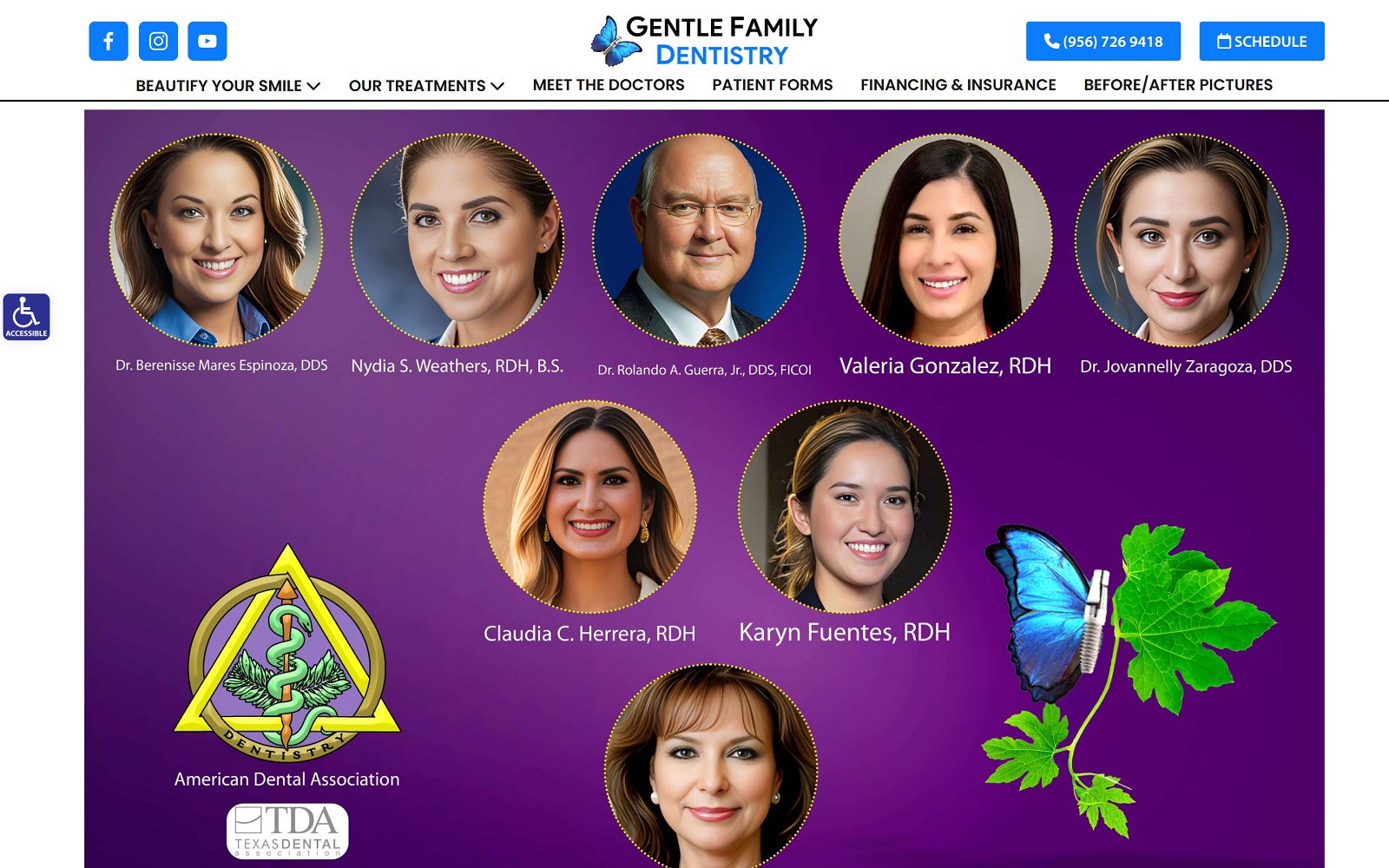 Gentledentallaredo. Com screenshot