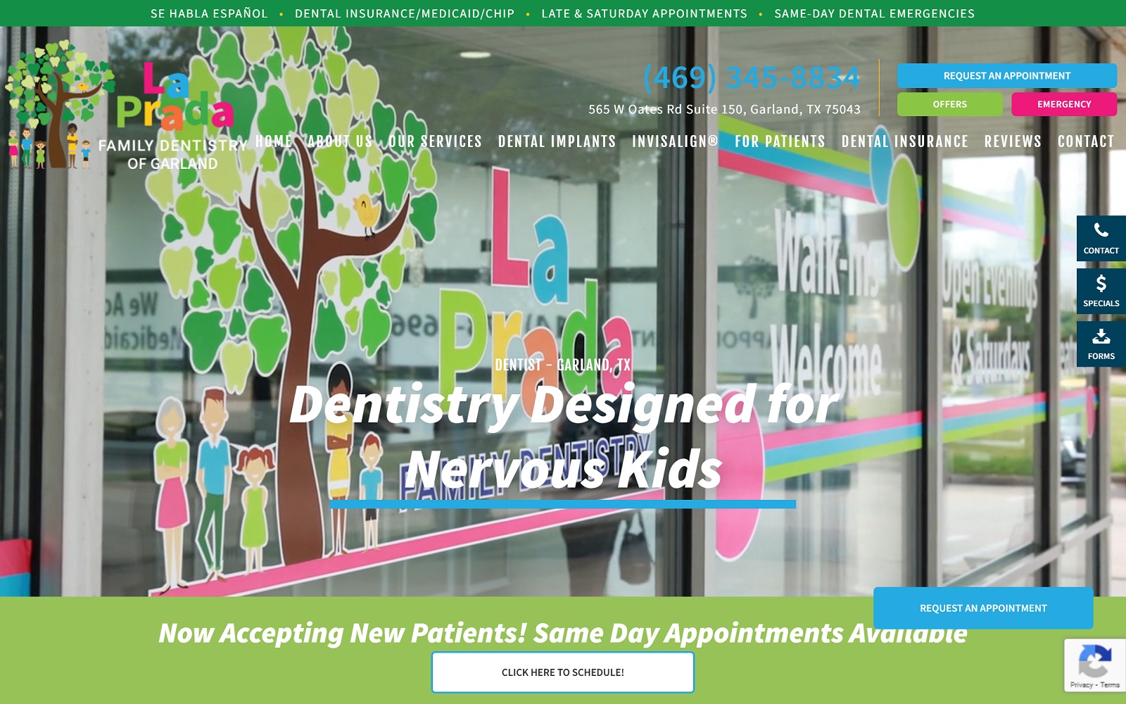 Lapradafamilydentistry. Com screenshot