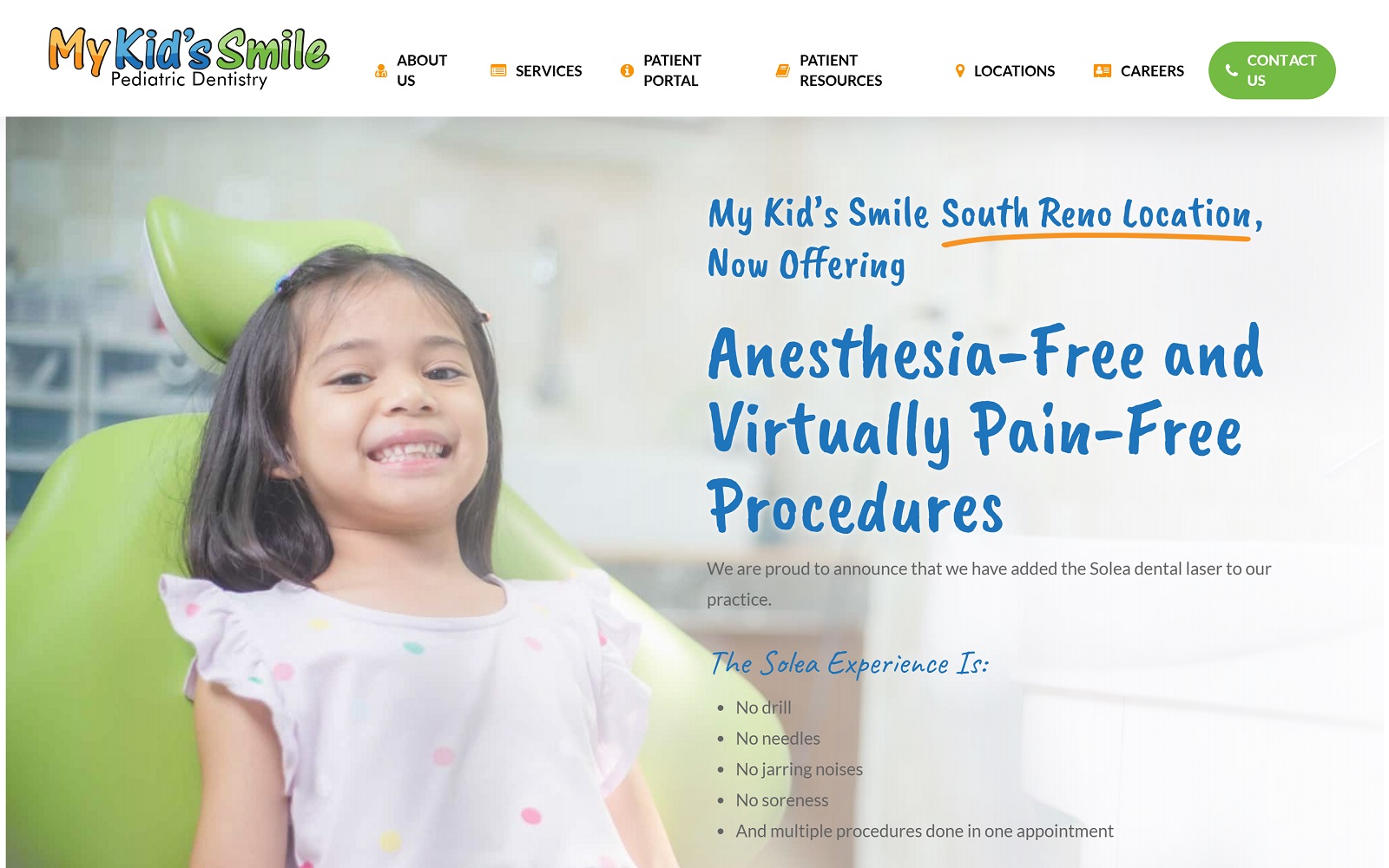 Mykidssmilereno. Com screenshot