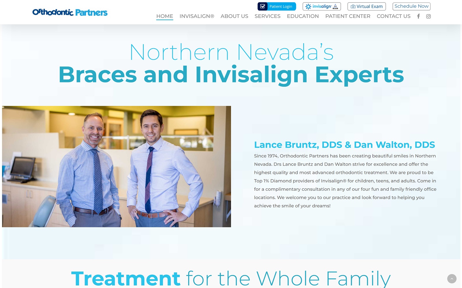 Orthodonticpartners. Net screenshot