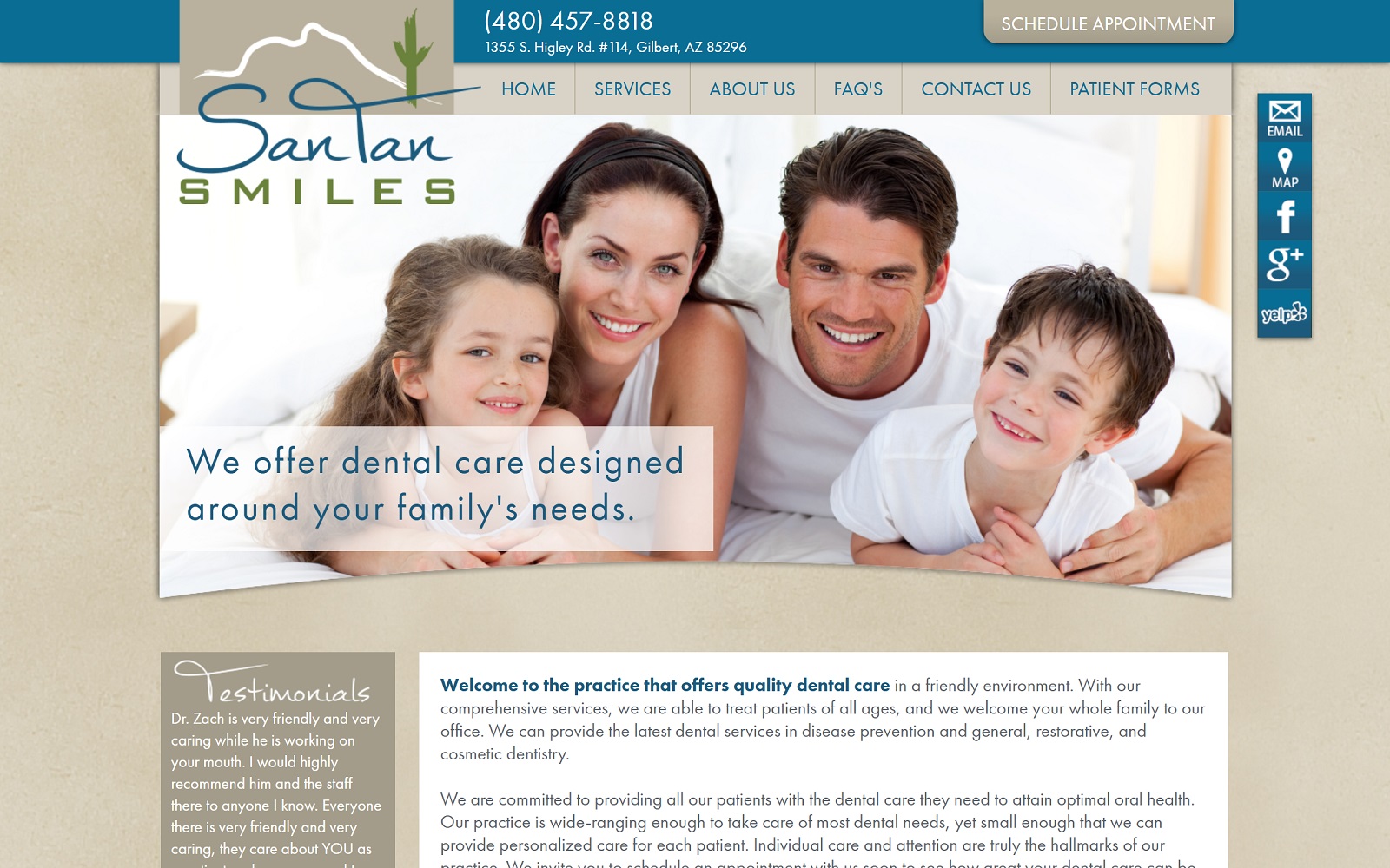 Santansmiles. Com screenshot