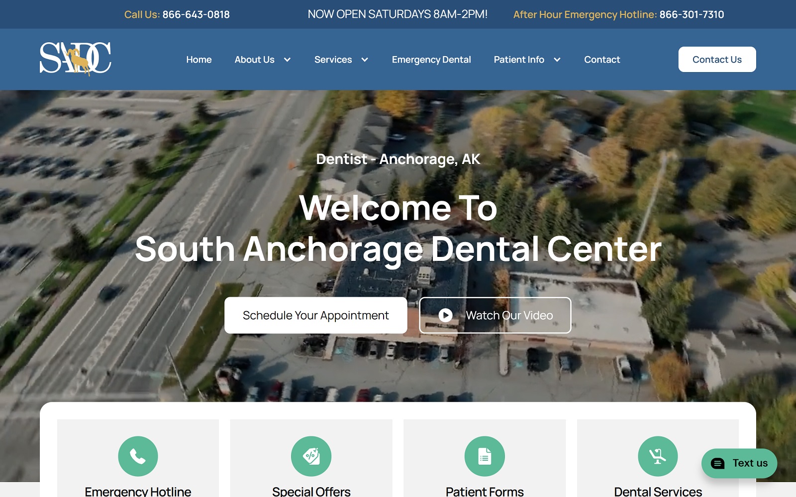 Southanchoragedental. Com screenshot
