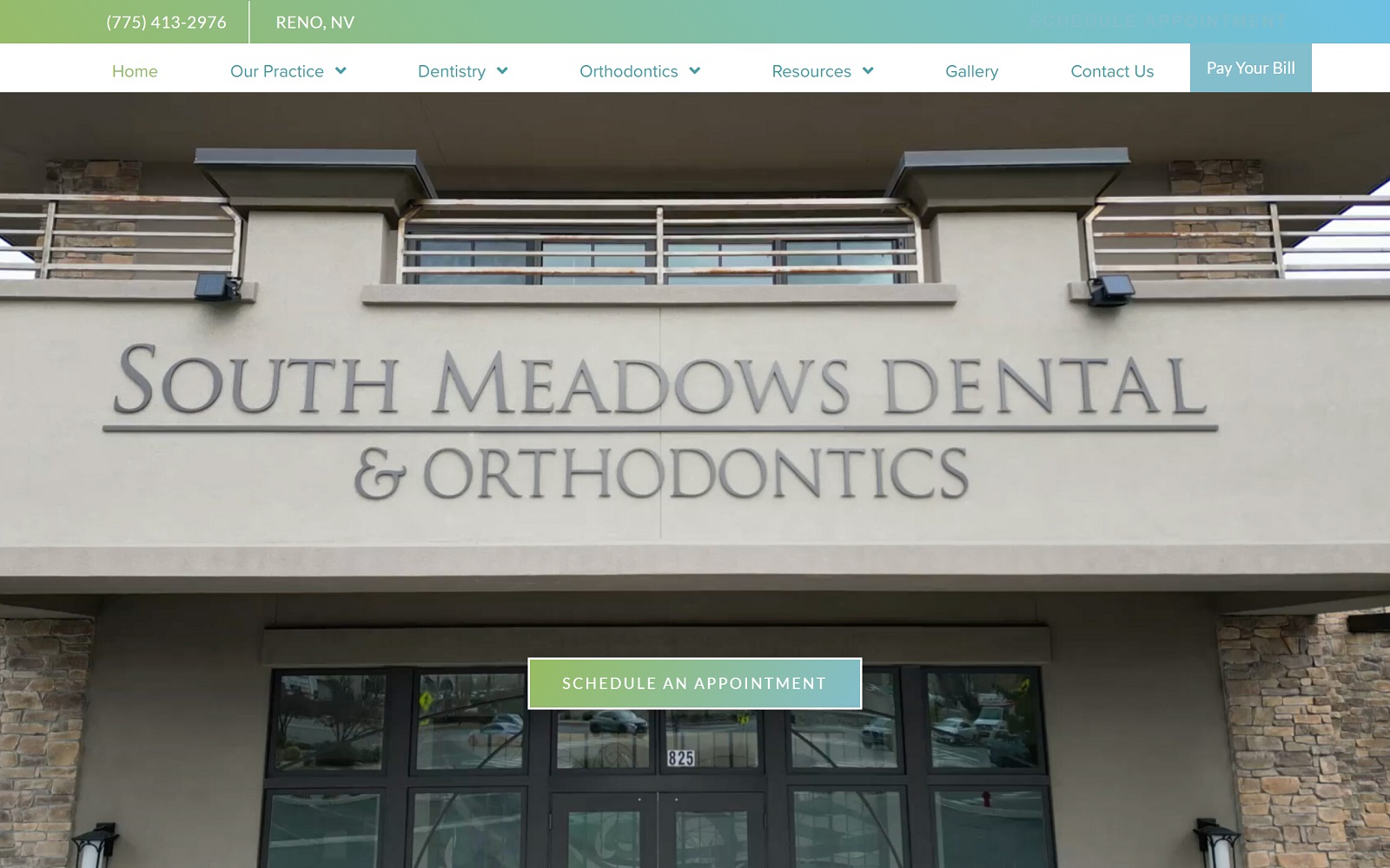 Southmeadowsdental. Com screenshot