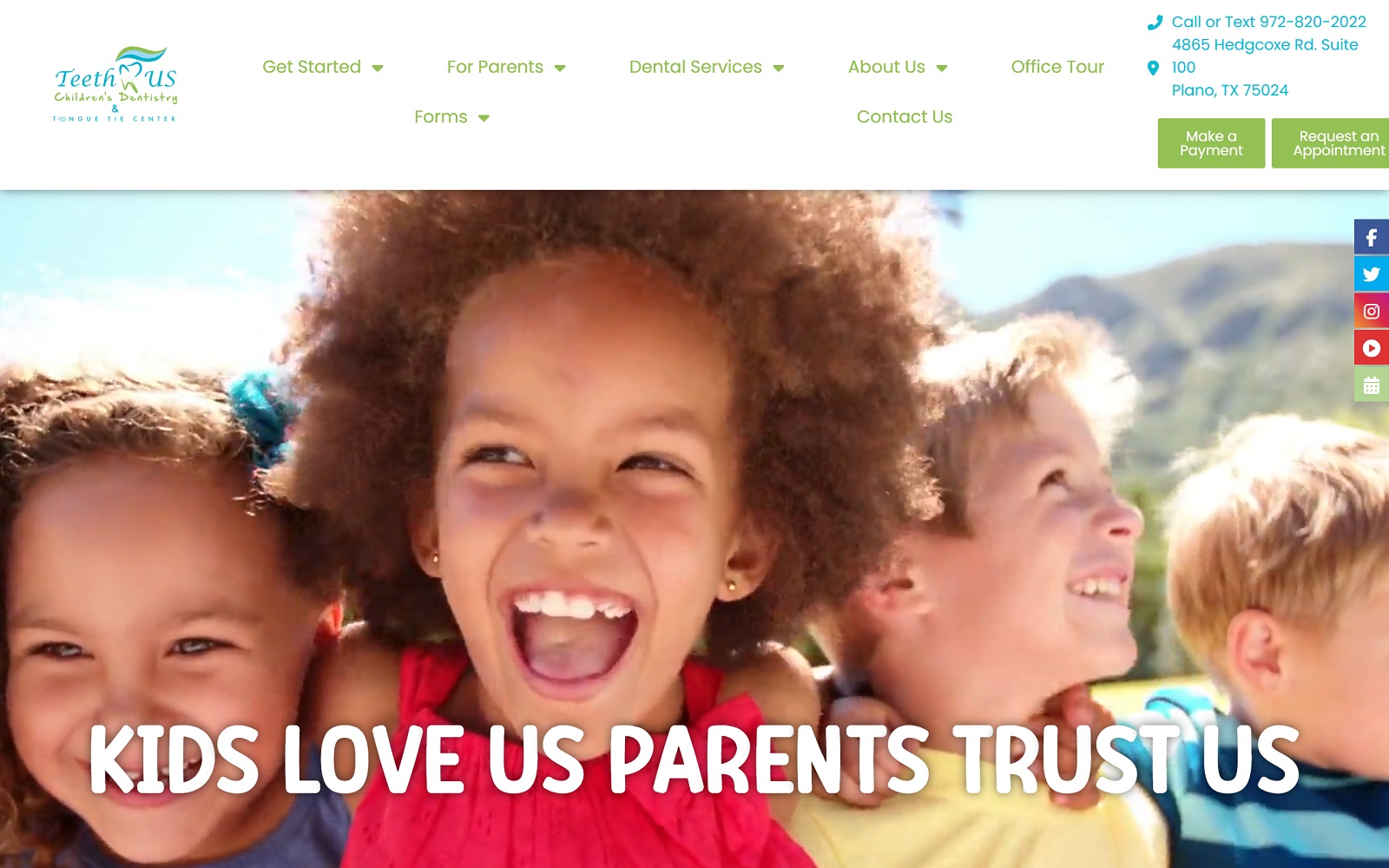 Teethruschildrensdentistry. Com screenshot