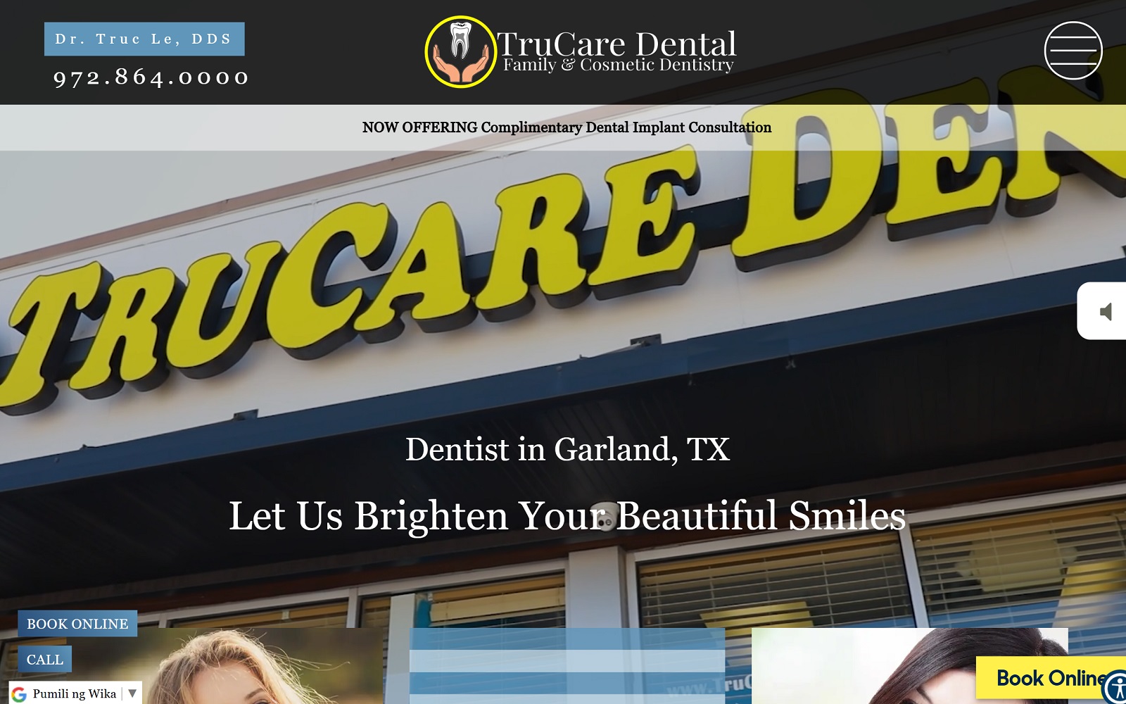 Trucaredental. Com screenshot