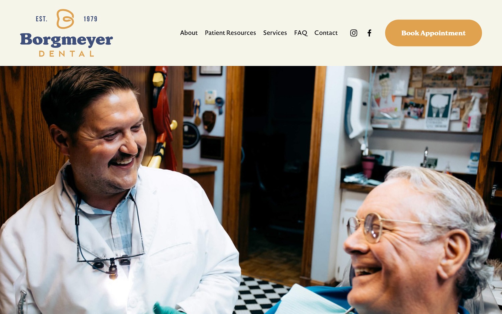 Borgmeyerdental. Com screenshot