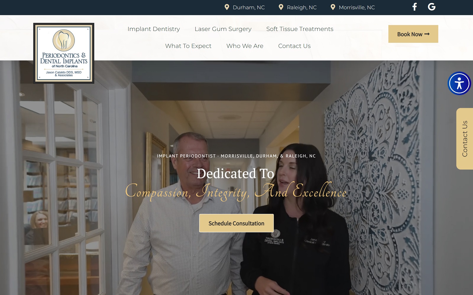 Carolinaperioimplants. Com screenshot