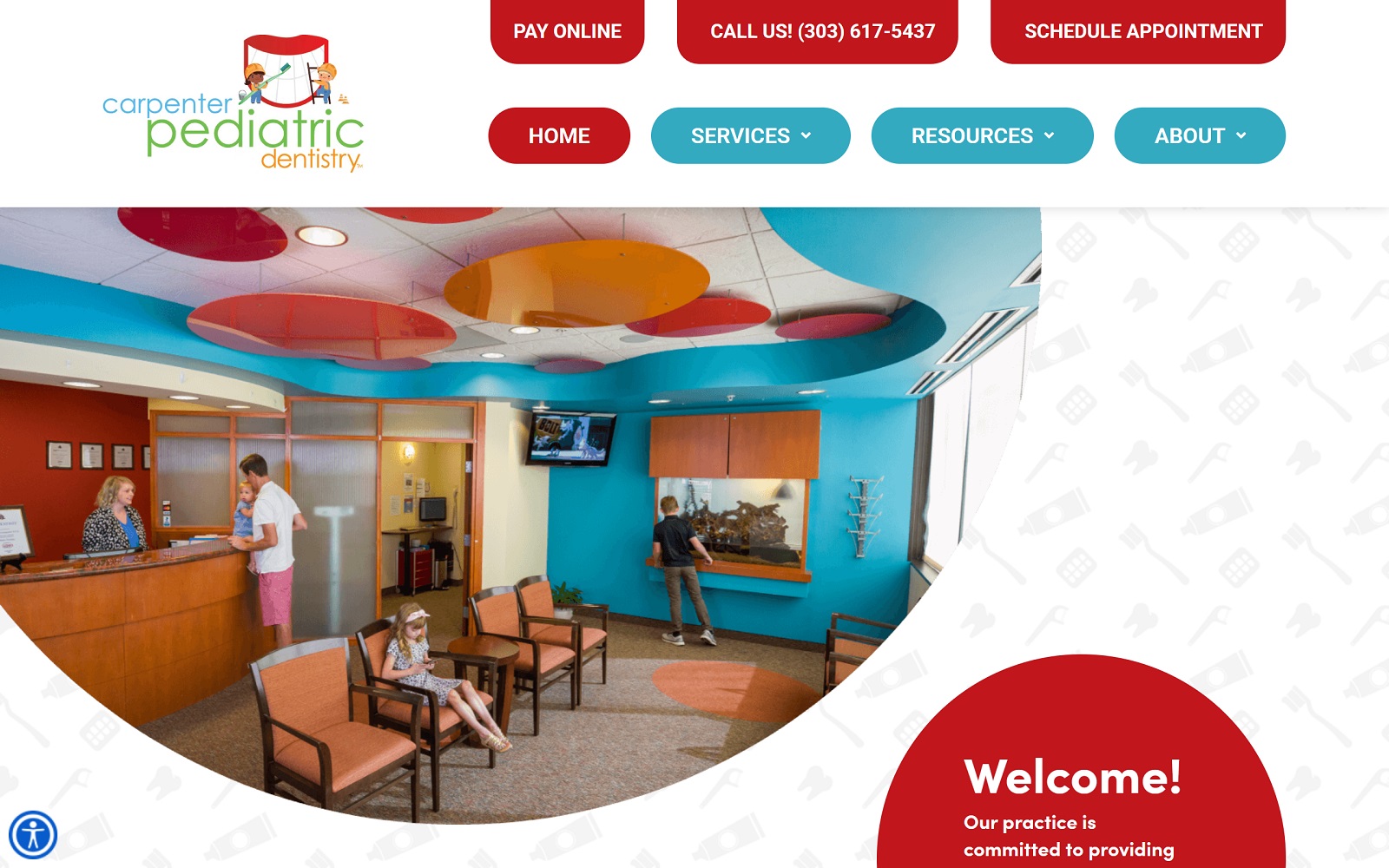 Carpenterpediatricdentistry. Com screenshot