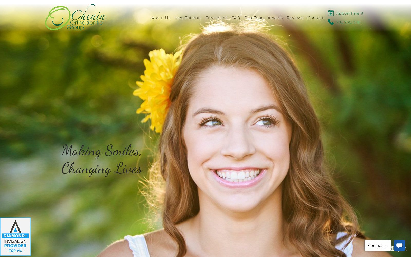 The Screenshot of Chenin Orthodontic Group Website