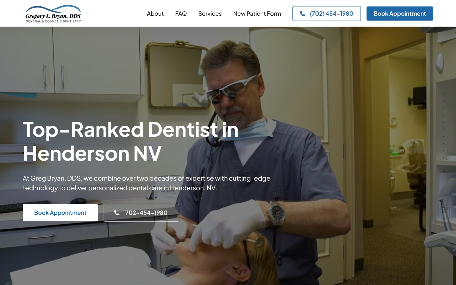 Hendersonnvdentist. Com screenshot