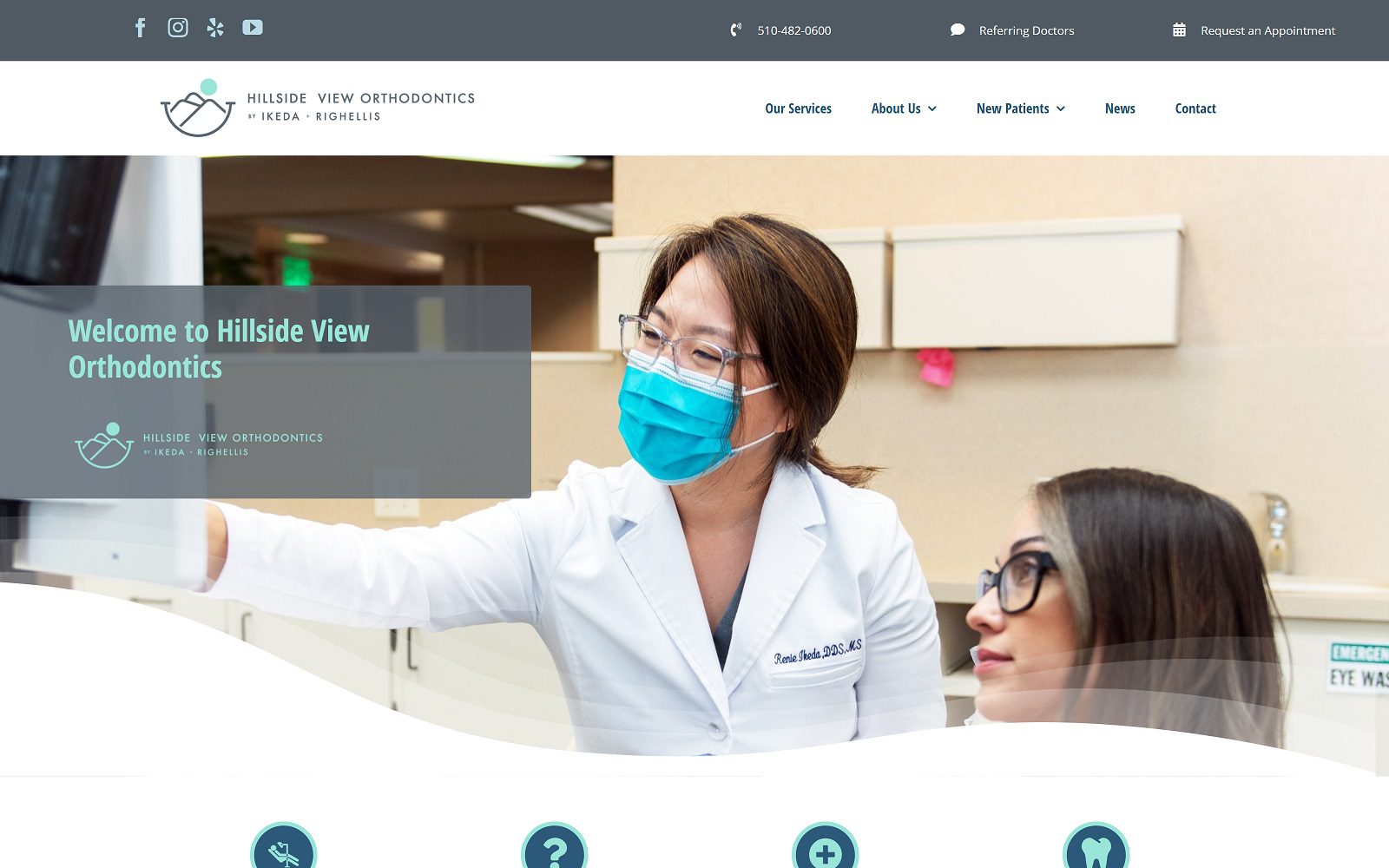 The Screenshot of Righellis & Associates Orthodontics Website