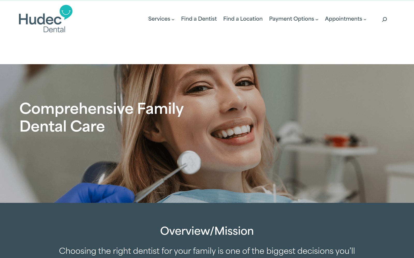 Hudecdental. Com screenshot