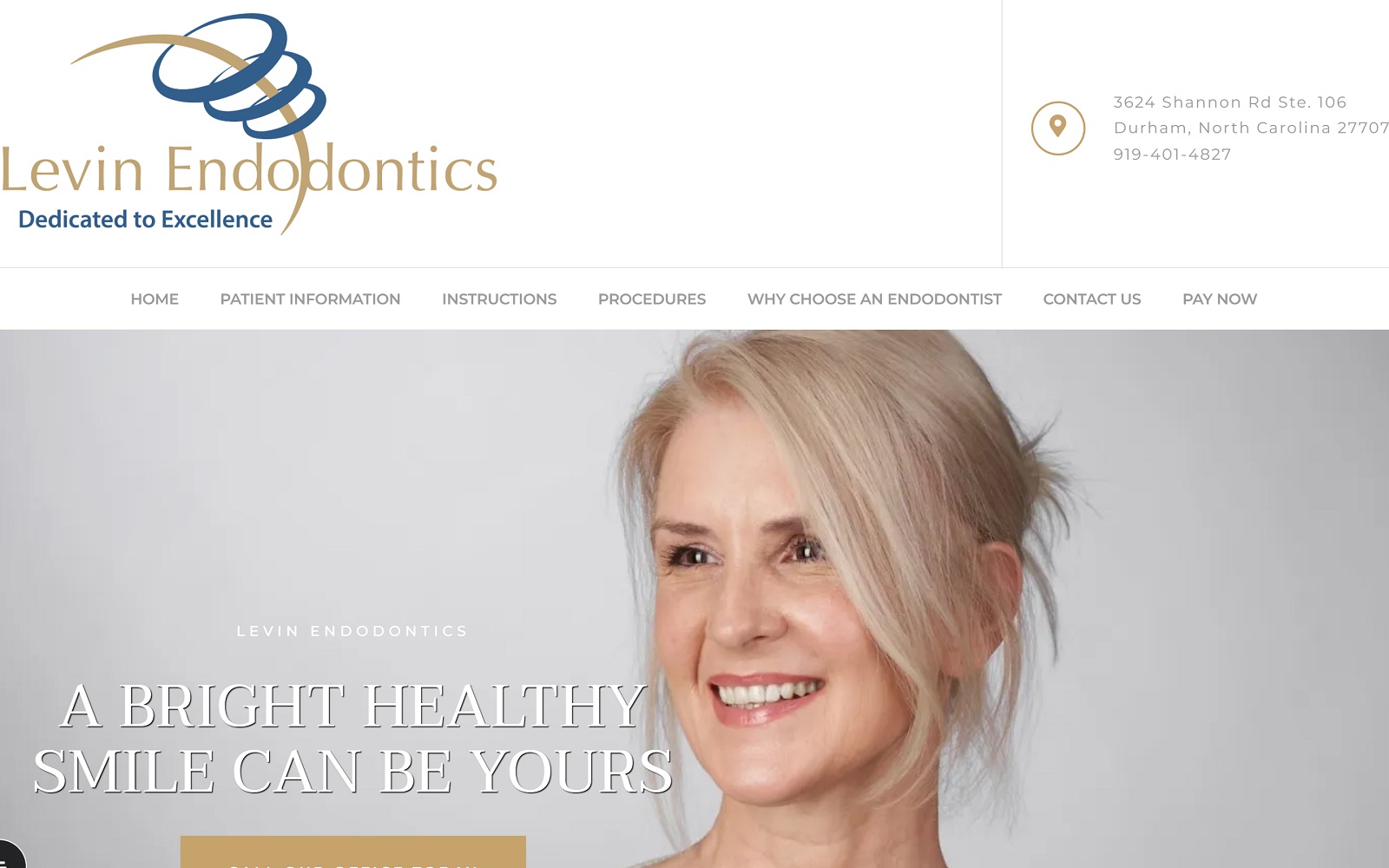 Levinendodontics. Com screenshot