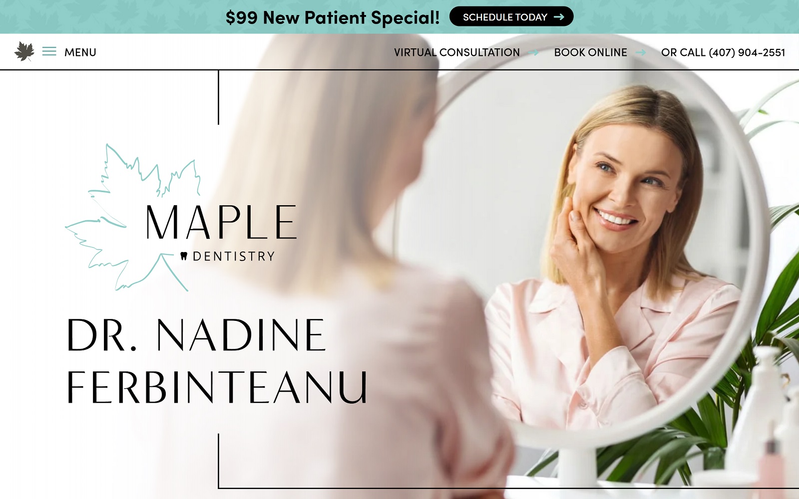Mapledentistryorlando. Com screenshot